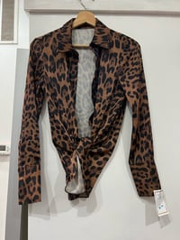 Image 2 of NWT leopard print top