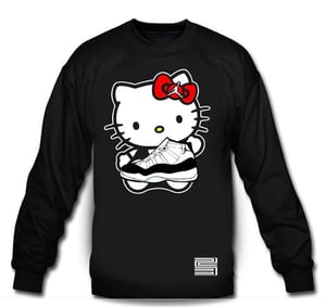 Image of Hello Kitty Jordan XI Concord Collaboration Crewneck Sweater