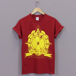 Image of &#x27;Clock&#x27; T-Shirt (Red)