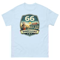 Image 1 of 66 Diner & Gas Vintage Retro T-Shirt | Vintage Roadside Americana Tee | Unisex Graphic Tee