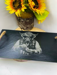 Image 1 of  Rope Handle Rectangular Cheese/Grazeboard