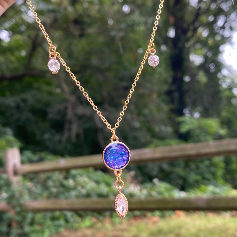 Image of Dancing Lights Deep Purple Necklace✨✨