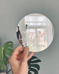 Image 1 of chaos - 15cm round mirror