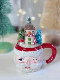 Image 1 of Winter Scene Santa Mug 8