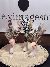 Image 2 of Mini Boot Flowers Mixed Colours ( Pairs Only )