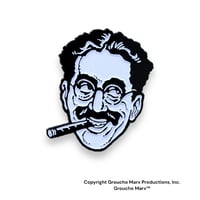 Image 1 of Groucho Marx Head Enamel Pin