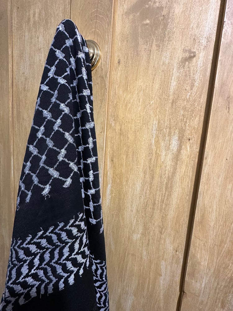 Image of Inverse Black & White Kuffiyeh (Made in Palestine)