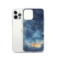 Image 13 of Celestial Constellation Night Sky Stars and Clouds Painting Clear Case for iPhone®