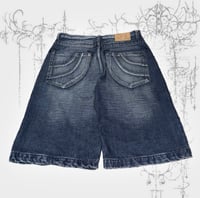 Image 1 of (34) Vintage blue wash jorts  