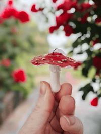 Image 1 of Porcelain Mushroom Baubles