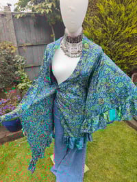 Image 9 of Amara Wrap dress - turquoise henna