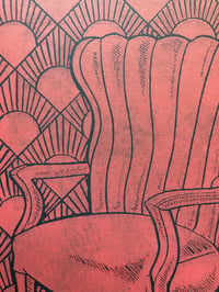 Image 4 of 'So Far So Good' Blood Red Edition Blockprint