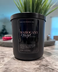 Image 1 of Mahogany Rouge Wood Wick Candle 14 oz / 398 g