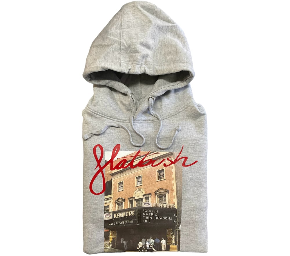 Image of Flatbush "KENMORE" Hoodie (Grey/RED)