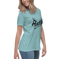 Image 12 of Women's Relaxed T-Shirt, Hunter Antlers T-Shirt | Deer Hunting Outdoor Graphic Tee