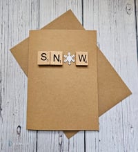 Image 1 of Scrabble style Christmas cards