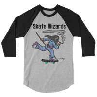 Image 2 of Skate Wizards Smoke Raglan