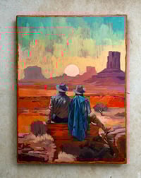 Image 1 of We’ve come to far - 18x24" Acrylic on wood panel