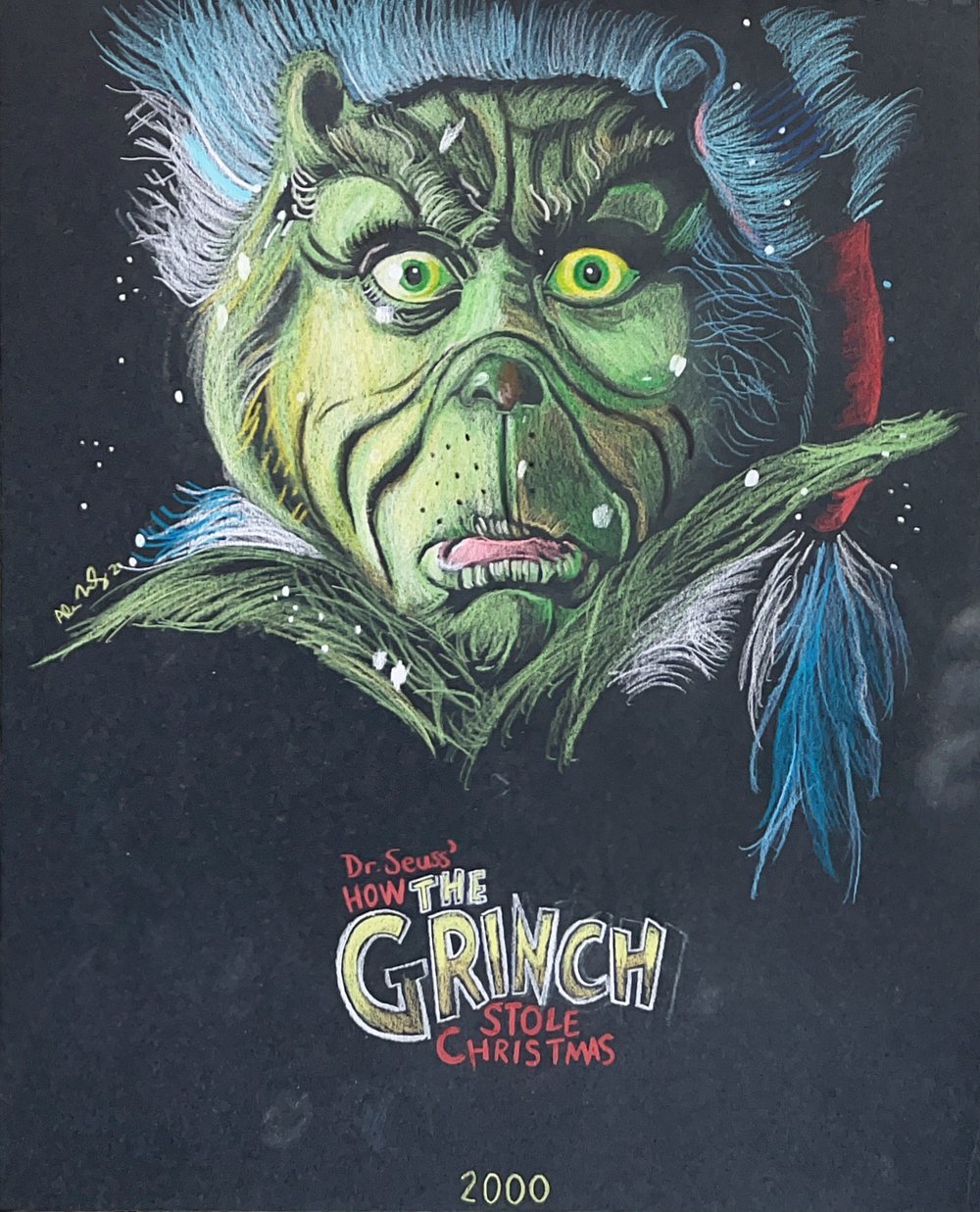 Image of “HELP ME… I’m FEELING” DR. SEUSS’ HOW THE GRINCH STOLE CHRISTMAS Art Print