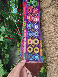 Image 7 of Slouch bag leather pulley in embellished afghan charms