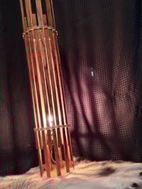 Image 4 of Reclaimed Rimu Lamp Wide Slatted