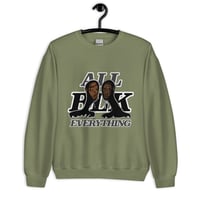 Image 3 of All BLK Everything Sweatshirt