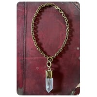 Image 1 of Solid Brass Choke Chain/Lariat Necklace