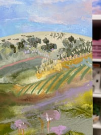 Image 11 of Fleurieu Hill with Purple Trees (Pair) 