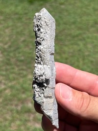 Image 6 of Coated Quartz Point & Calcite Specimen #2545