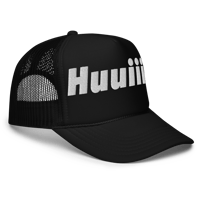 Image 1 of Huuiiii! Embroidered Foam Trucker Hat