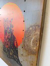 Image 4 of Homeschool Yer Heart on Salvaged Metal 