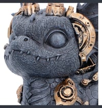 Image 6 of Gearling Black Steampunk Dragon 14.6cm