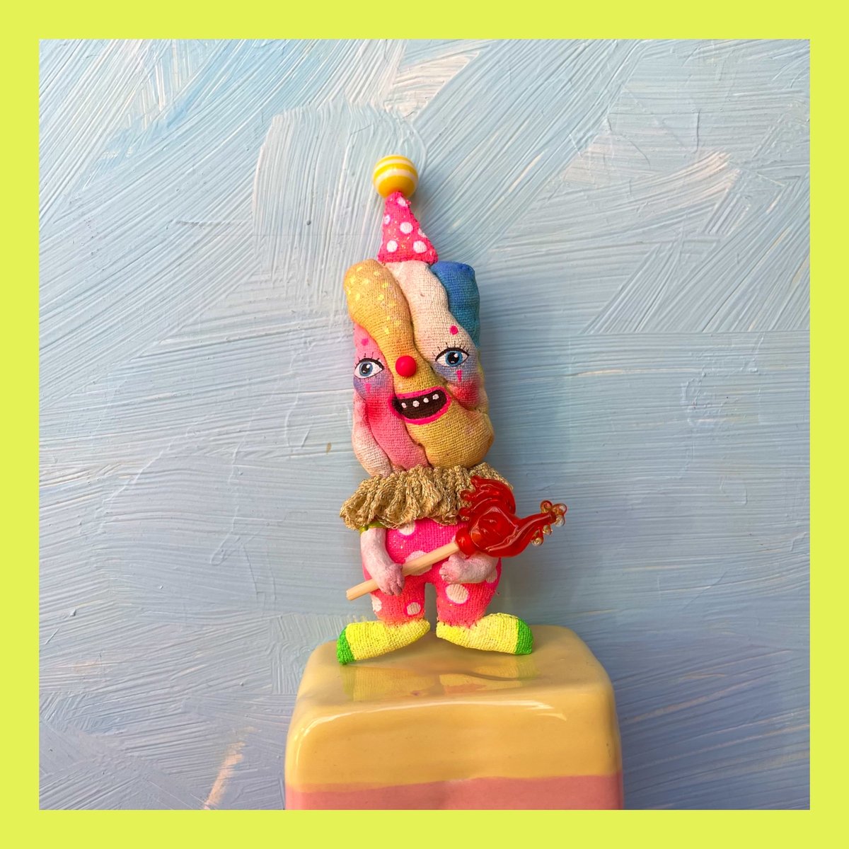 Marshmallow Clown Dolly Agafiadolls