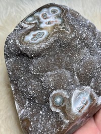 Image 9 of Druzy Rainbow Amethyst With Stalactite Eyes #2398