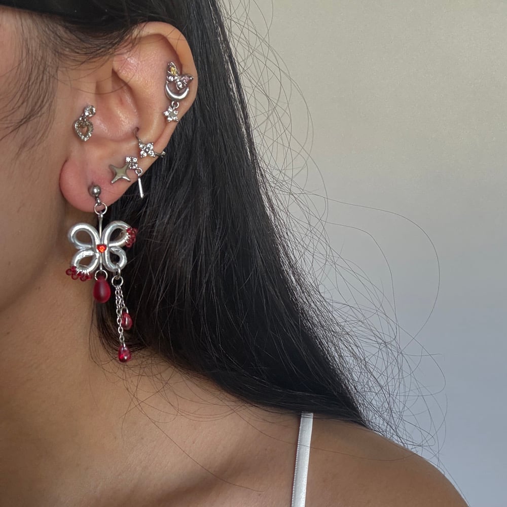 Image of Ruby Red Earrings