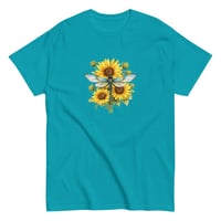 Image 12 of Unisex classic tee, Sunflower Dragonfly Bouquet Tee