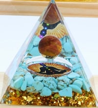 Image 1 of Crystal Chakra Pyramid 80mm
