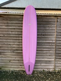Image 1 of Escape Surfboards 9-7 Allegro Longboard  Malibu Custom Surfboard Lavender Resin Tint Tint 