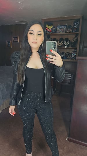 Image of Black Rhinestone Pants