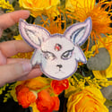 V.2. Espeon 100% embroidery patch, 4 inch