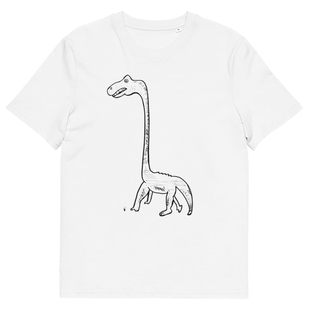Brontosaurus Hanging Out - Unisex organic cotton t-shirt