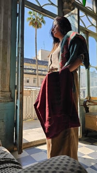 Image 5 of Tatreeze scarf Cyprus tree - Made in Palestine 