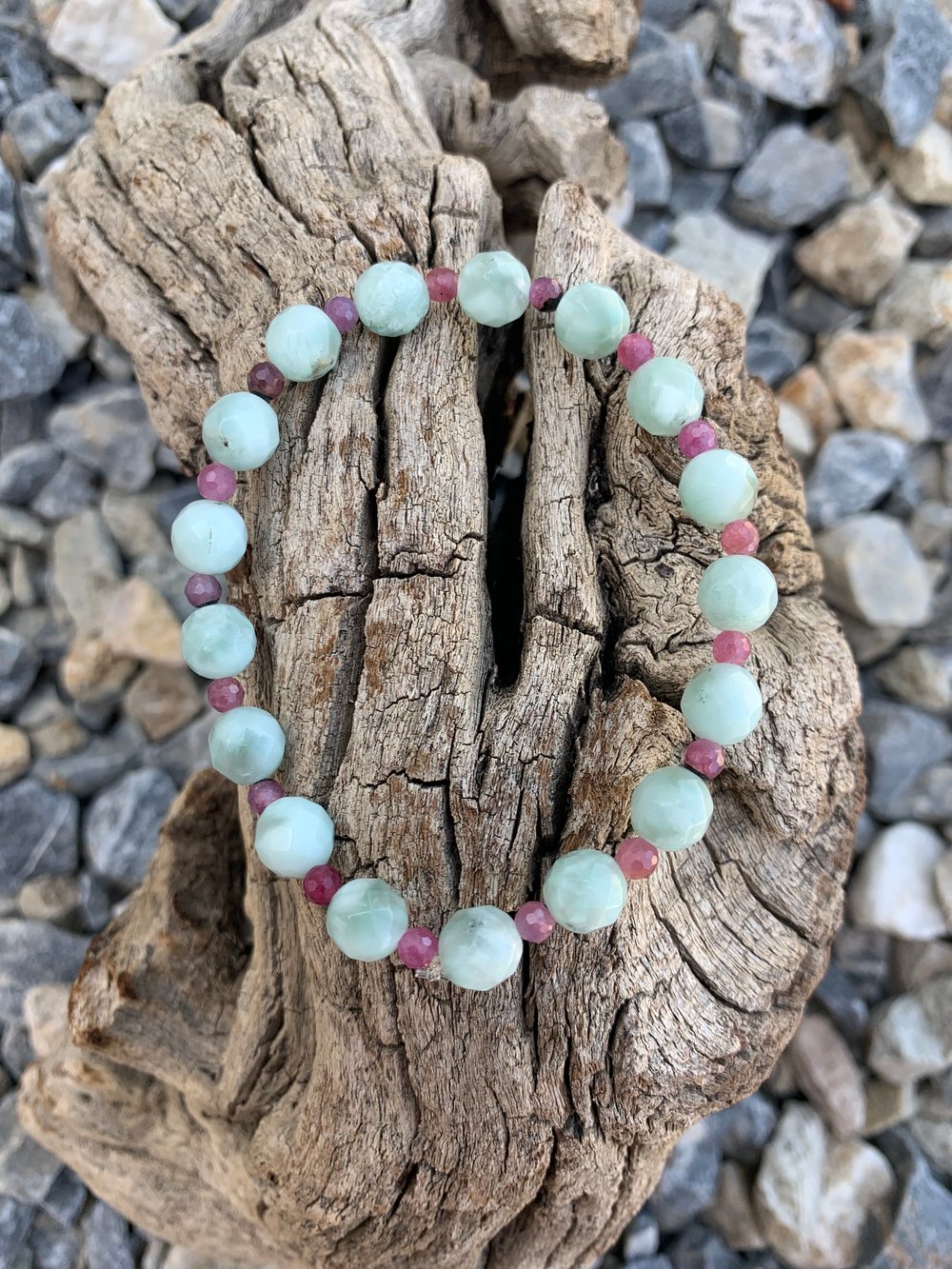 Image of Reiki Charged Green Angelite Bracelet