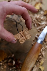 Image 8 of Butterfly Pendant Necklace. 