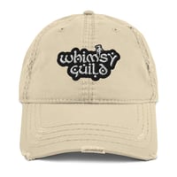 Image 2 of "Whimsy Guild Logo" Embroidered + Distressed Cap 