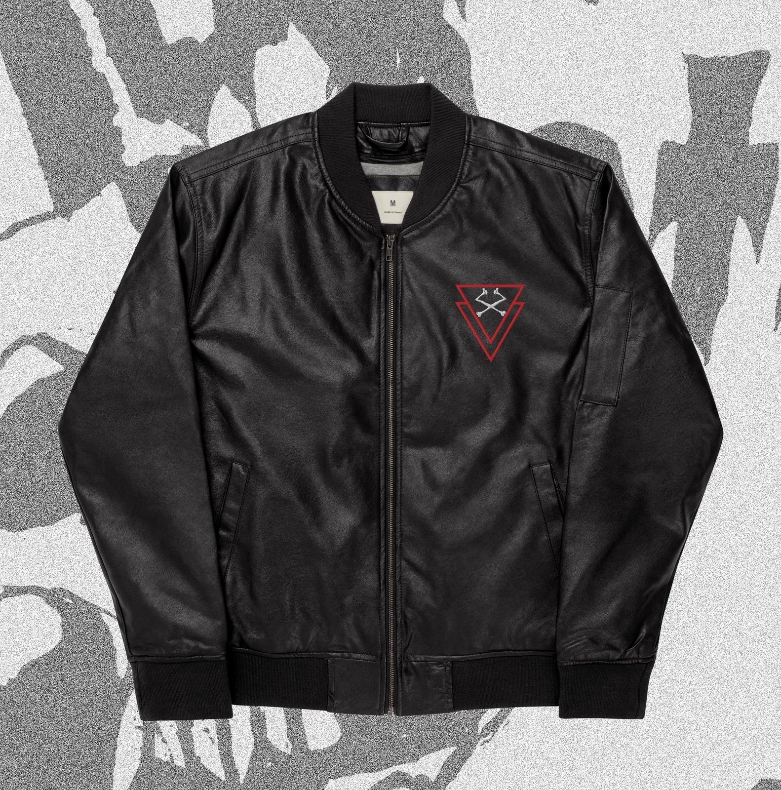 Faux Leather Bomber Jacket (4 styles) | BONE DETH STITCHES Faux Leather Bomber Jacket (4 styles) | BONE DETH STITCHES