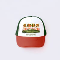 LowRider Trucker Hat Orange Olive