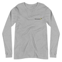 Image 5 of Unisex Long Sleeve Tee - embroidered logo