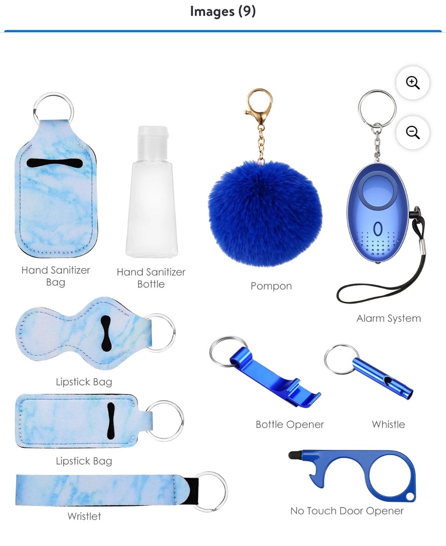 Image of Blue Marble Keychain