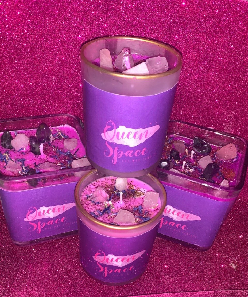 Image of Queen Space👑 soy wax 8oz & 16oz candles (Out of stock)